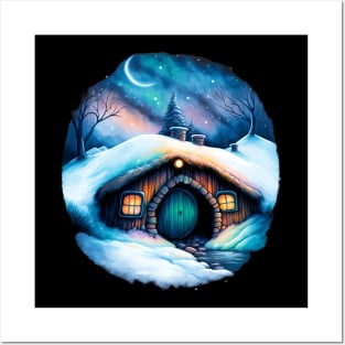 Round Doors in Winter - Fantasy Posters and Art